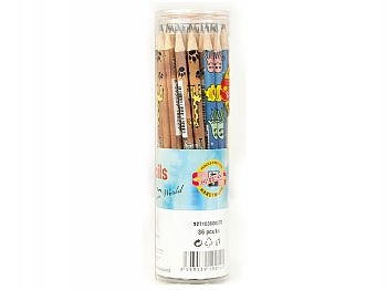 K127102TDKOH-I-NOOR graphite pencil with eraser 1271(SAFARI)