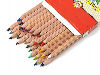 K2174KSKOH-I-NOOR set of jumbo coloured pencils 2174