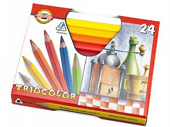 K3154KOH-I-NOOR set of jumbo triangular coloured pencils 3154 series