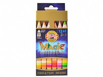 K3404KOH-I-NOOR set of jumbo triangular coloured MAGIC pencils 3404 series