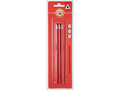 K180201BLKOH-I-NOOR triangular graphite pencils 1802 red